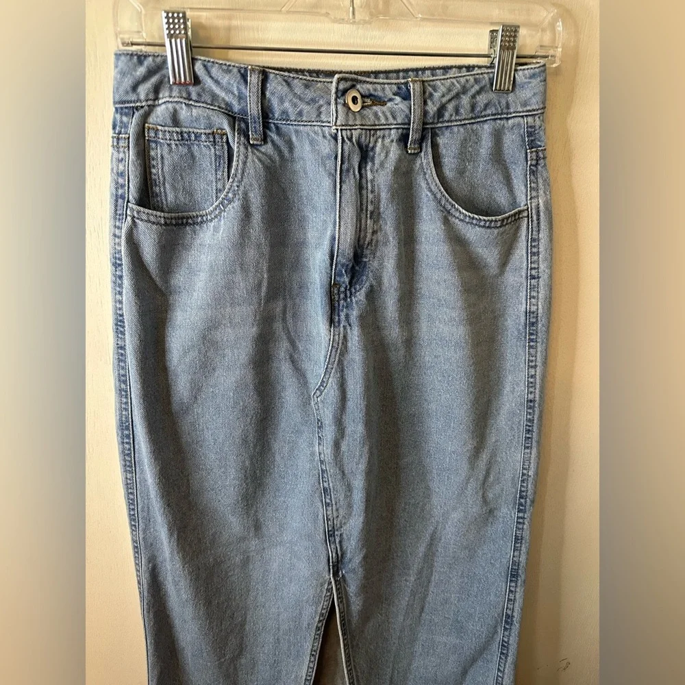 (A63)Hunter & Brown | Classic Blue Denim Maxi Skirt